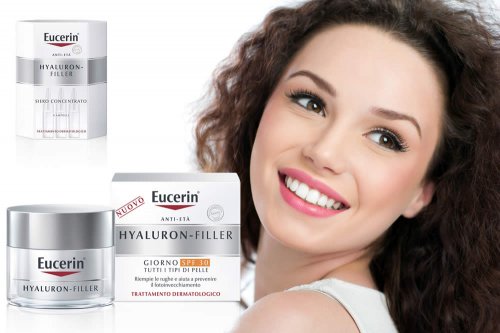 In questa recensione parliamo dei prodotti Eucerin Hyaluron Filler (con acido ialuronico e saponine della soia, per idratare la pelle in profondità rimpolpandola e attenuando le rughe), analizzandone ingredienti, efficacia, uso e controindicazioni