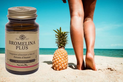 In questo articolo parliamo dell'Integratore Bromelina Plus (utile in presenza di cellulite e gambe gonfie, per l'azione drenante e antinfiammatoria) analizzandone ingredienti, efficacia, proprietà, modo d'uso, effetti collaterali e controindicazioni